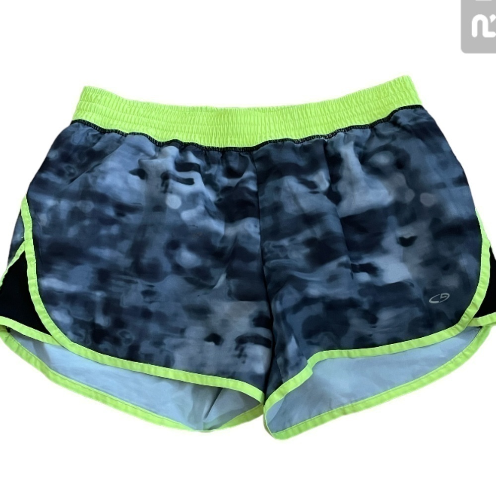 Champion Gray and Neon Green Duo Dry Brief Lined Size Large